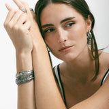 Desert Sand Silver Earrings