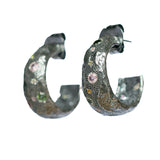 Desert Sand Silver Earrings